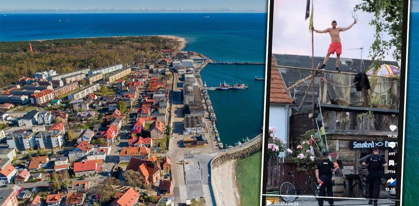 Dantejskie sceny na dachu restauracji na Helu. Stał i krzyczał, że jest 