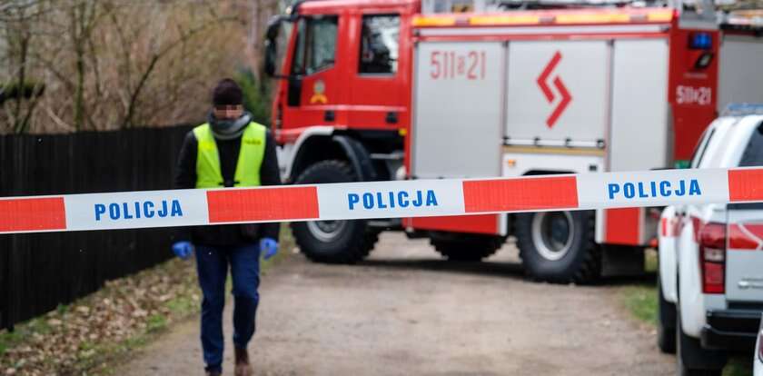 Przejmujący widok po wieczornej tragedii. Pozostała tylko czarna plama