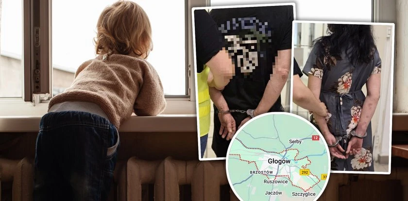 O krok od dramatu w Głogowie. Czterolatka w oknie, rodzice z zarzutami