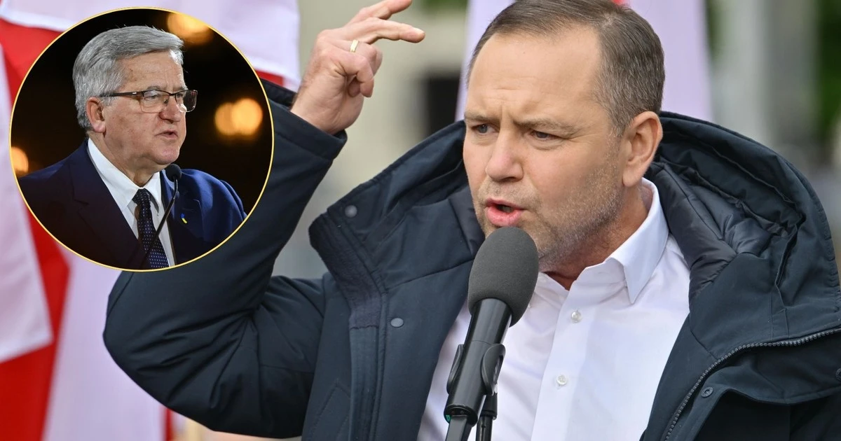 Bronisław Komorowski krytykuje Karola Nawrockiego. 