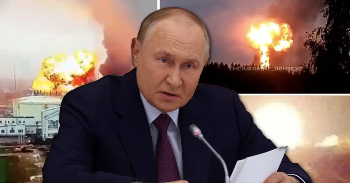 Seria potężnych eksplozji wstrząsa Rosją. Ukraina celuje w piętę achillesową Putina. 