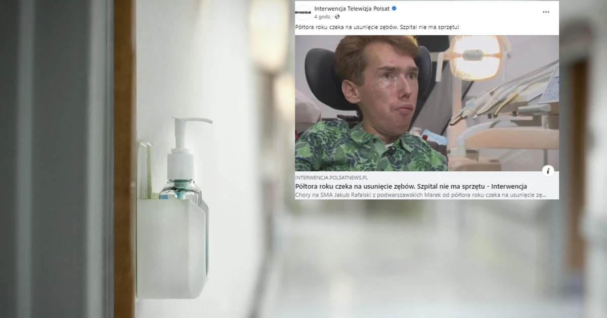 30-latek od półtora roku czeka na usunięcie zębów. 