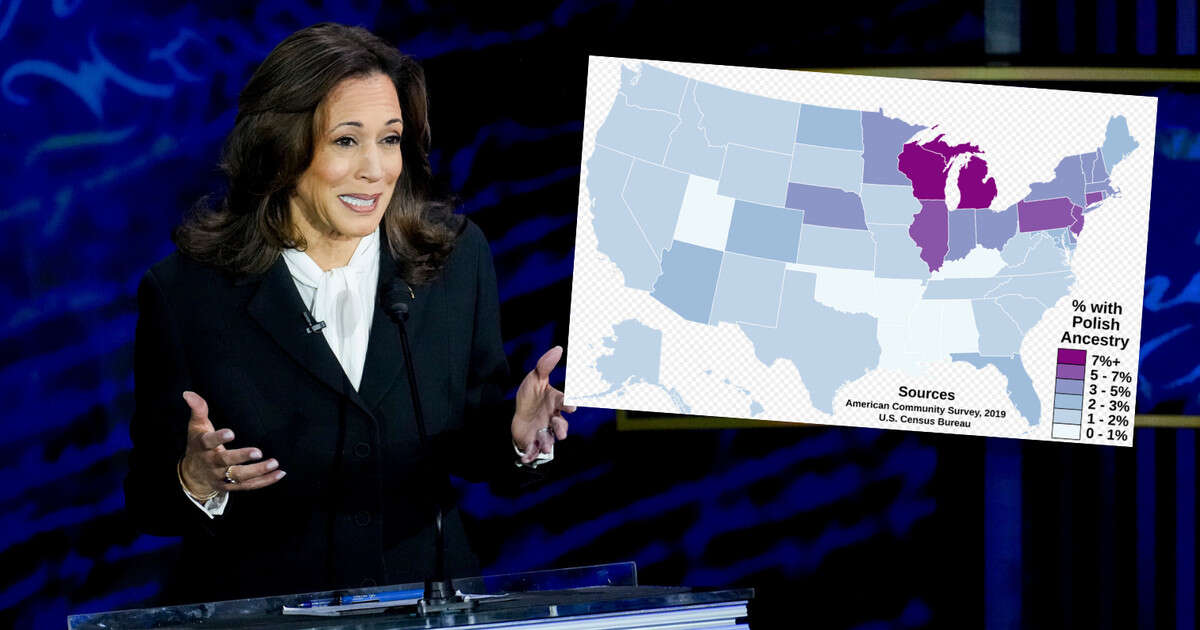 Kamala Harris nieprzypadkowo wspomniała o Polsce. Mapa mówi wszystko