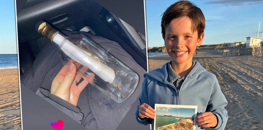Marzenie małego chłopca spełniło się! Odnaleźli jego list w butelce