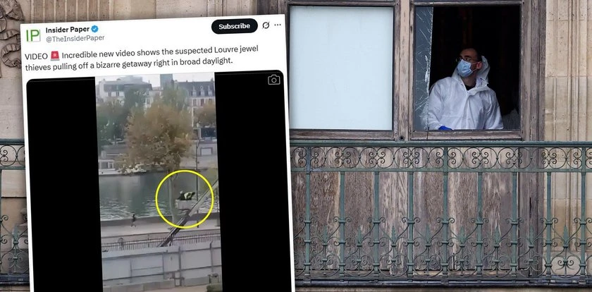 Wypłynęło nowe nagranie z kradzieży stulecia. Niebywałe, jak złodzieje uciekali z Luwru