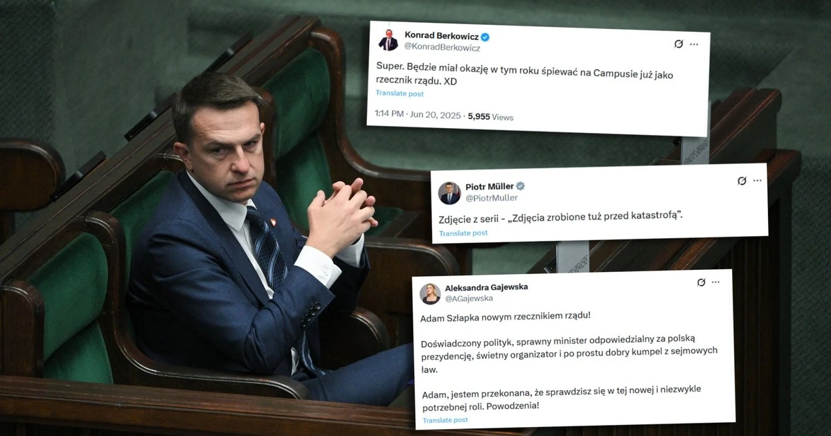 Adam Szłapka rzecznikiem rządu. W sieci lawina komentarzy. 