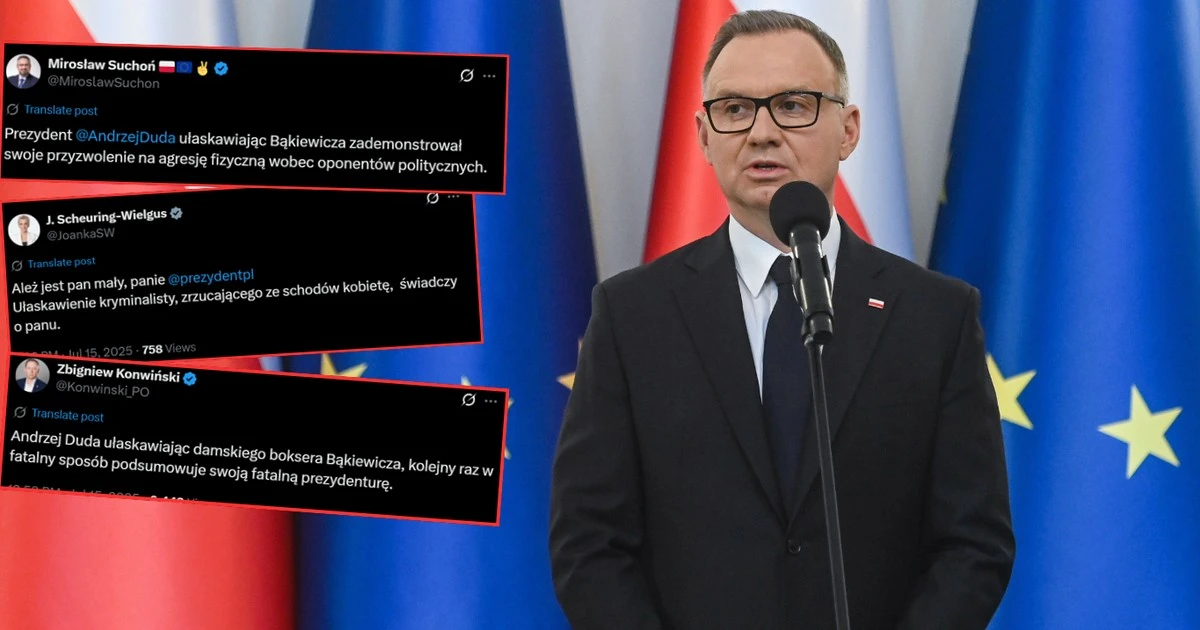 Politycy koalicji grzmią po ułaskawieniu Roberta Bąkiewicza przez Andrzeja Dudę. 