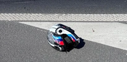 Na jezdni został jego kask. Pokazali dramatyczne zdjęcia i nagle powiedzieli to o bliskich