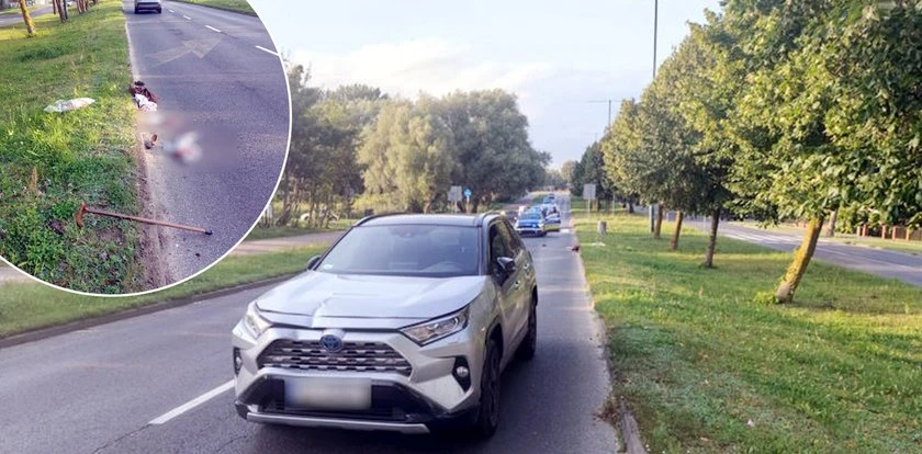 Na ulicy została tylko jej laska i but. Tragedia przy cmentarzu w Kołobrzegu