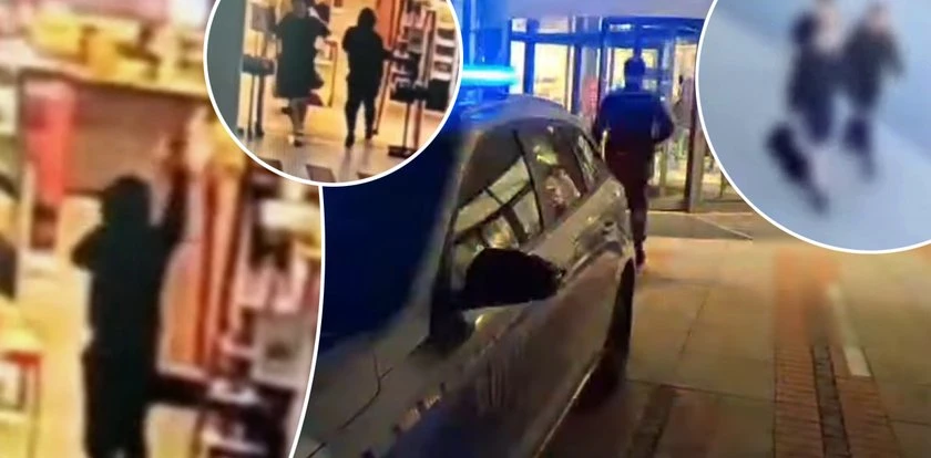Szokujące sceny w galerii handlowej. We trzech wbiegli do drogerii i wtedy się zaczęło