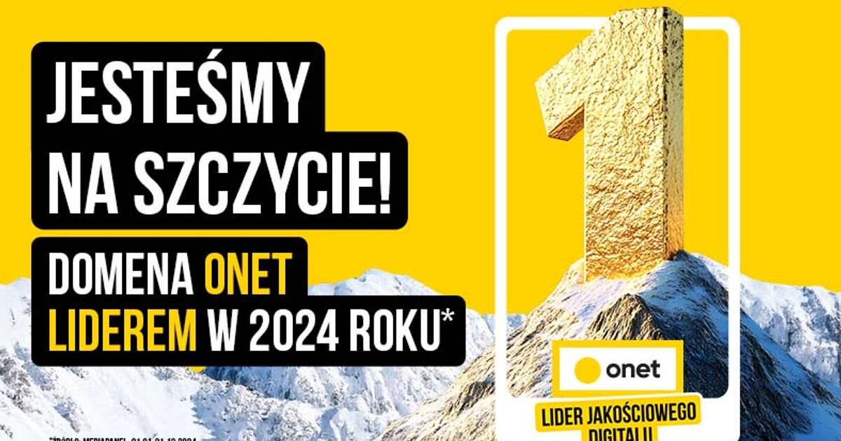 Onet największą domeną wśród polskich wydawców w 2024 r. Wygrywamy także w kategorii 