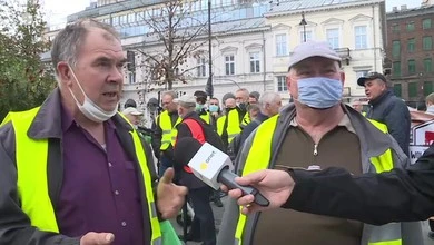 Rolnicy ponownie protestują na ulicach Warszawy. 