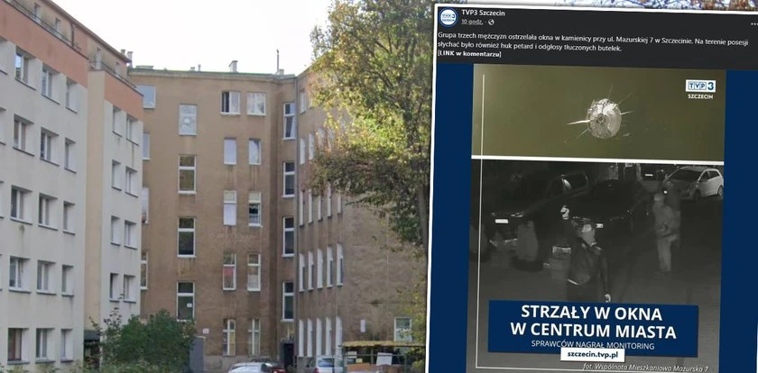 Zamaskowani napastnicy pod oknami. Strzały i huk w centrum Szczecina