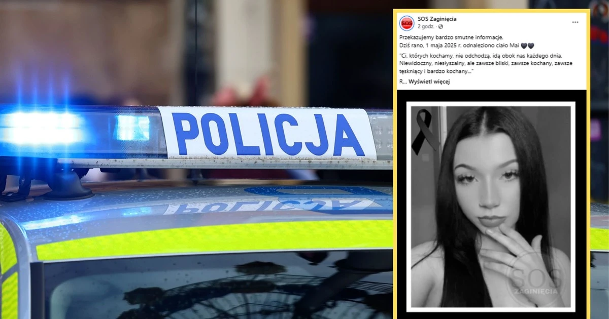 Nie żyje 16-letnia Maja z Mławy. Policja potwierdza tragiczne wieści