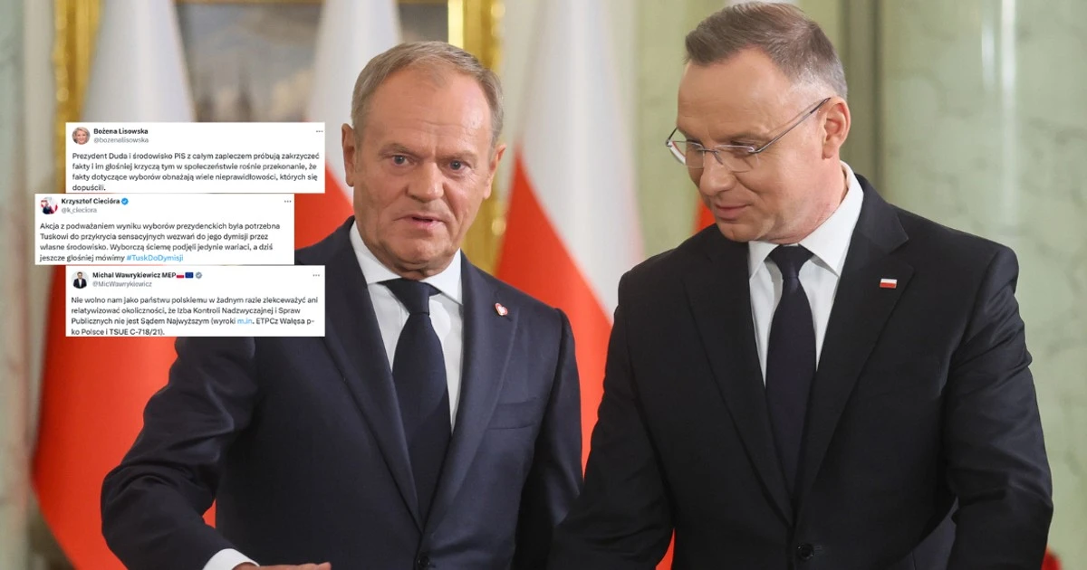 Ostra wymiana zdań między Donaldem Tuskiem a Andrzejem Dudą. Sieć zalała fala komentarzy