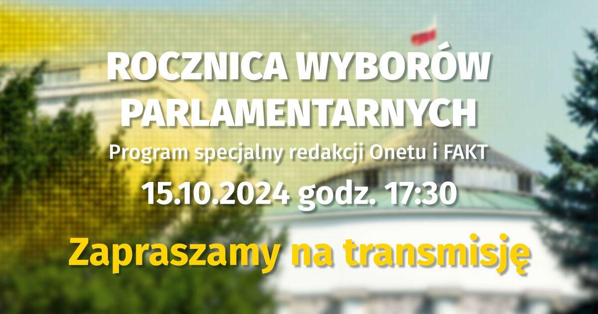 Rocznica wyborów parlamentarnych. Program specjalny redakcji Onetu i Fakt