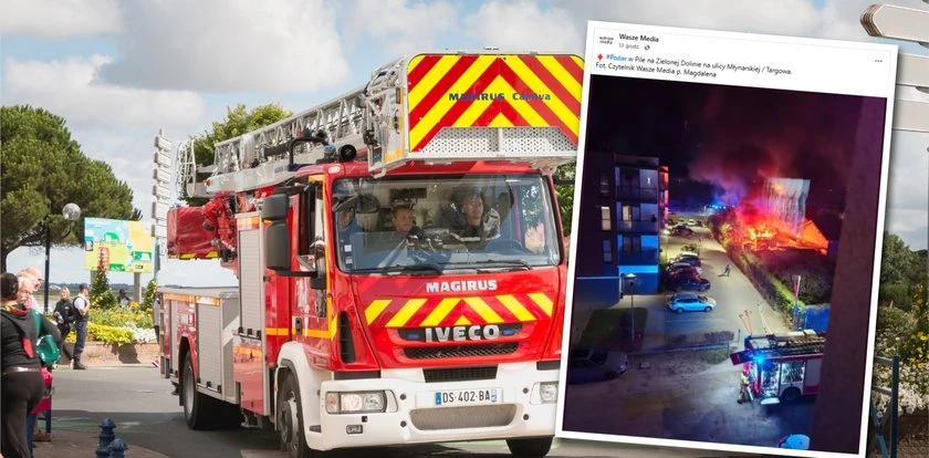 Garaż w Pile spłonął, właściciel z obrażeniami. Ustalenia policji niepokoją