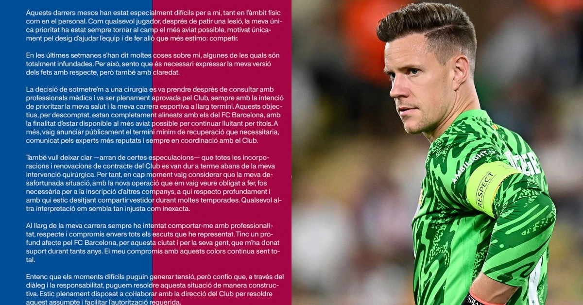 Marc-Andre ter Stegen przerwał milczenie! Pierwsze słowa w wojnie z Barceloną