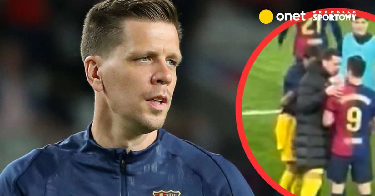 Tak Wojciech Szczęsny pogratulował Robertowi Lewandowskiemu. Tego nie było widać w TV