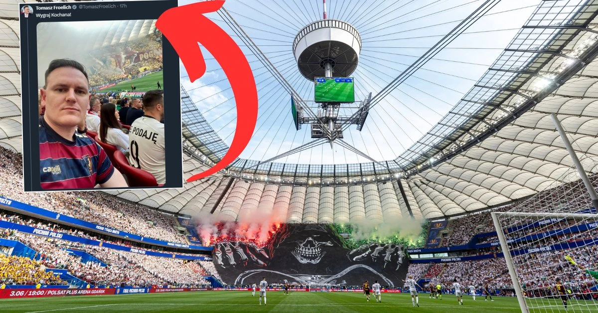 Polityk z AfD pojawił się na finale Pucharu Polski. Tym zdjęciem wywołał burzę