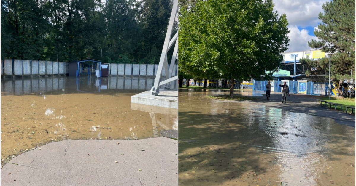 Dramat. Mieli bić się o awans. Woda zatopiła stadion