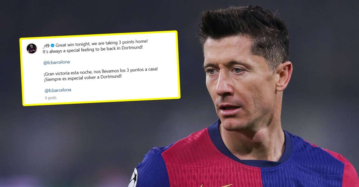 Robert Lewandowski przemówił pod osłoną nocy po meczu Barcelony