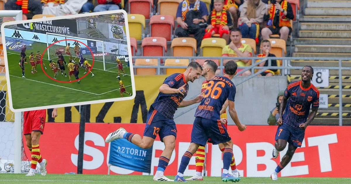 Tak padł pierwszy gol sezonu w Ekstraklasie. Wielkie zamieszanie. To trzeba zobaczyć