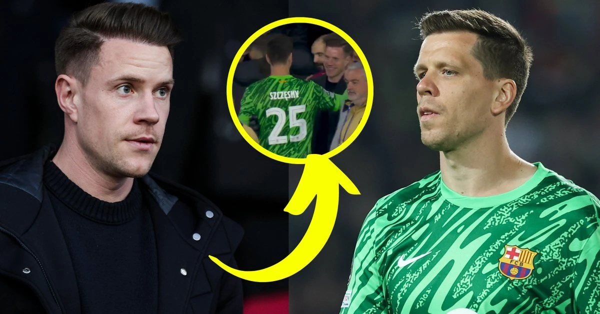 Tak zachował się Marc-Andre ter Stegen wobec Wojciecha Szczęsnego tuż po hicie LM