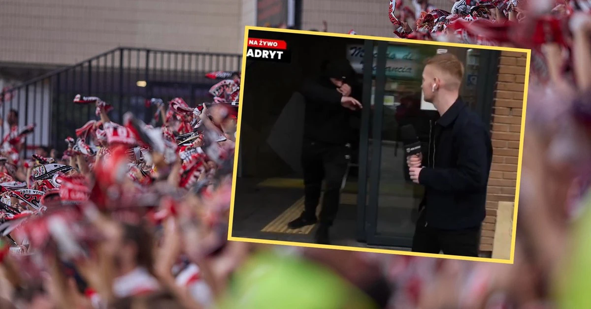Zaatakował polskich dziennikarzy w Madrycie. Wszystko szło na żywo