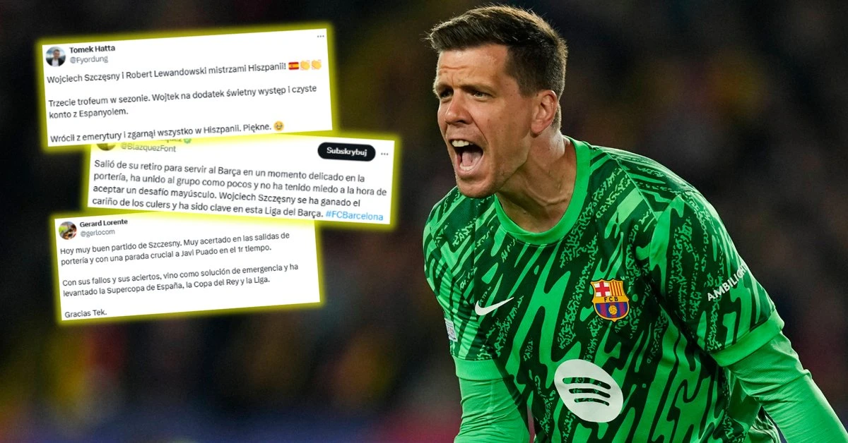 Cały świat mówi o Wojciechu Szczęsnym po mistrzostwie Barcelony. Zobaczcie