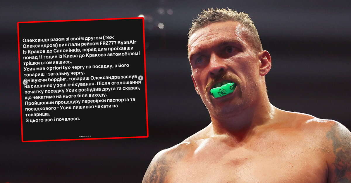 Ołeksandr Usyk i jego obóz wystosowali żądanie przeprosin. 