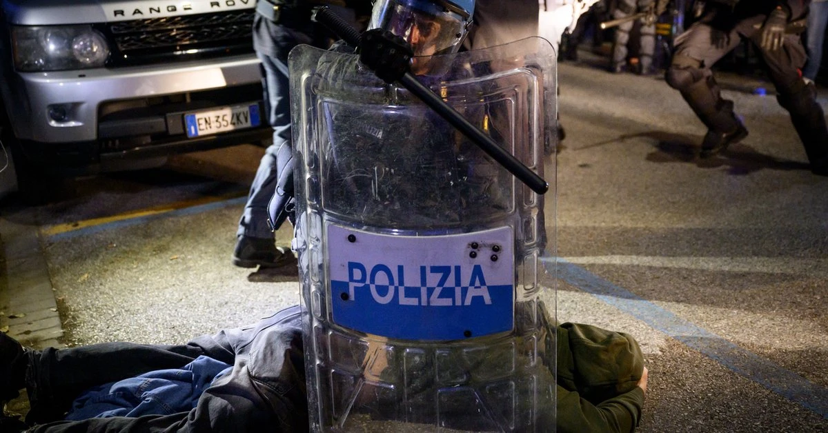 Oto efekt zamieszek we Włoszech. Podano liczbę rannych