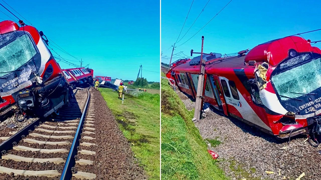 Katastrofa kolejowa. Pociąg wykoleił się po zderzeniu z osobówką