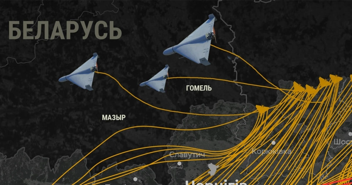 «Зрізають» шлях до цілей в Україні через Білорусь. Нарахували майже 700 дронів за рік (розслідування) Чому білоруська влада приховує, що Росія через її територію атакує дронами Україну?