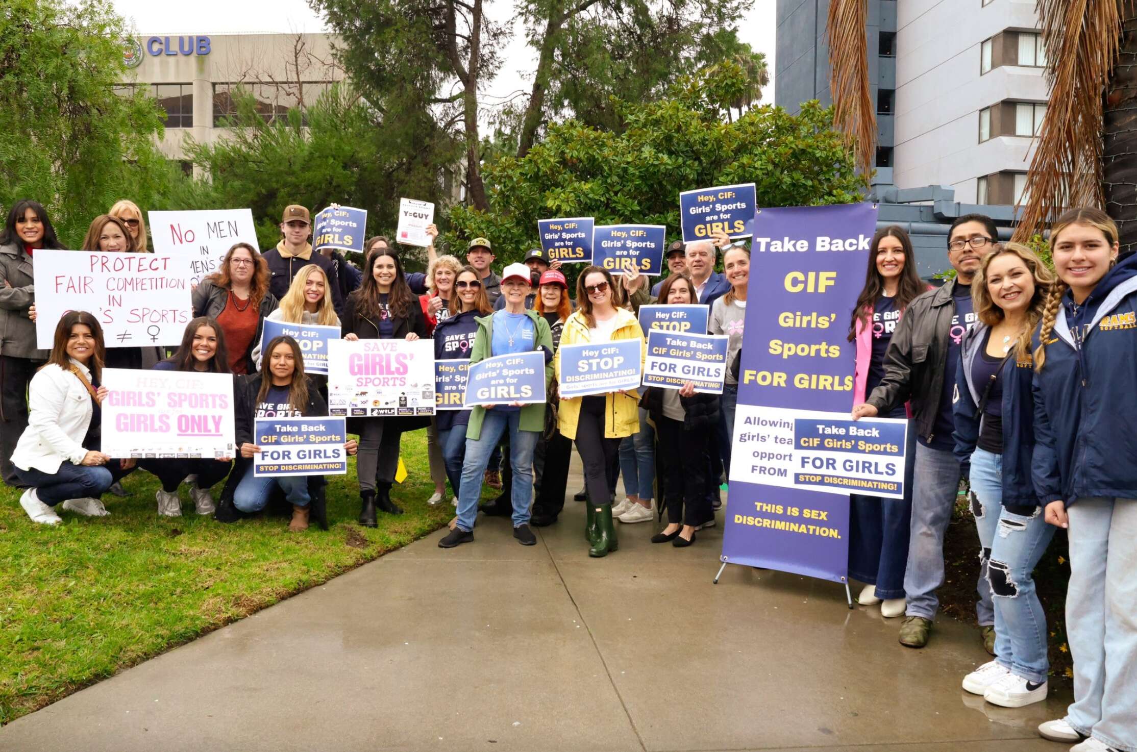 California residents protest, threaten lawsuits over state's refusal to follow Trump's trans athletes ban