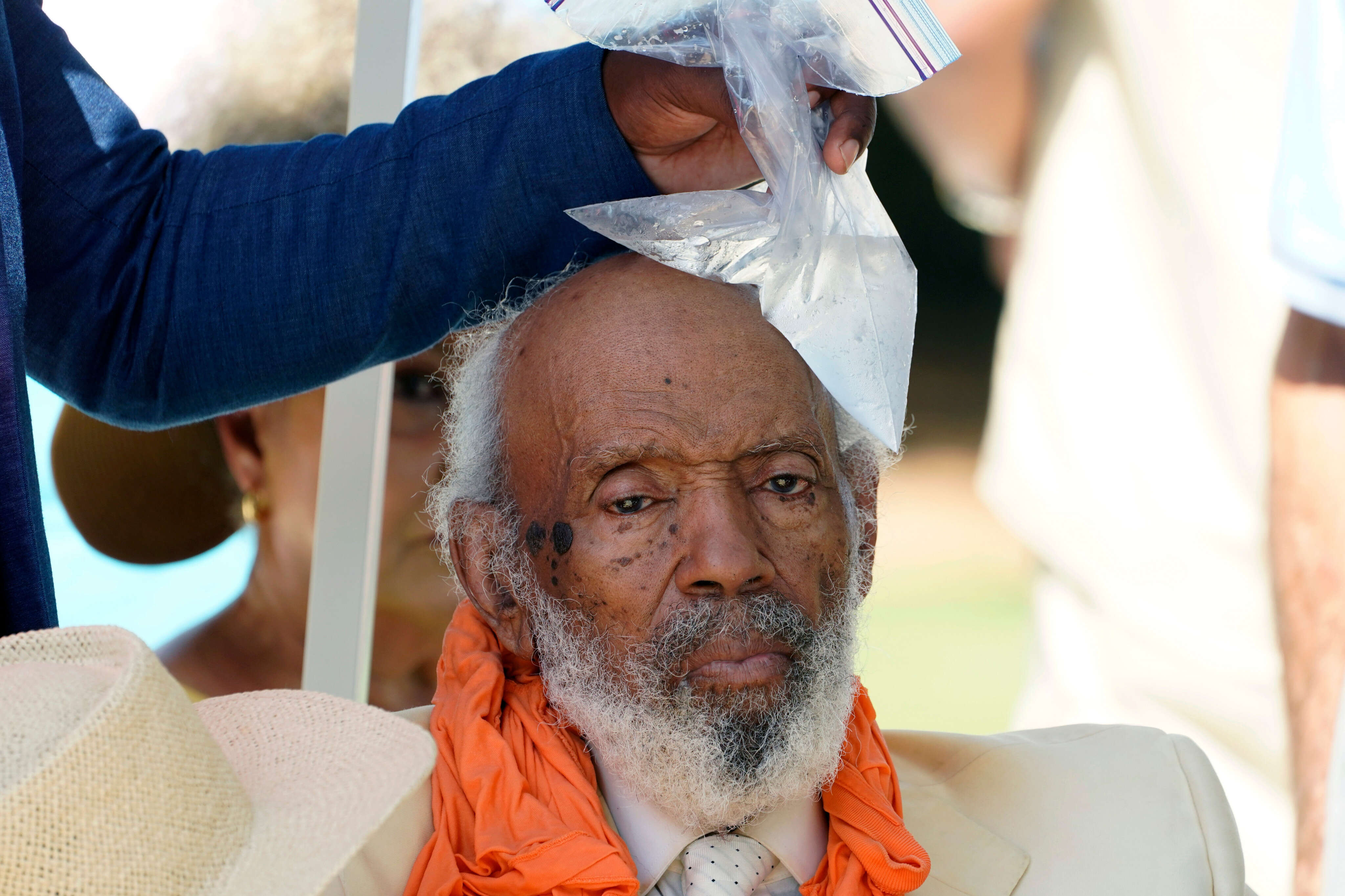 Civil rights icon James Meredith falls outside Mississippi Capitol during his 90th birthday event