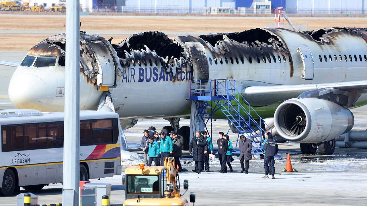 Passenger plane catches fire at South Korean airport; all 176 people on board are evacuated