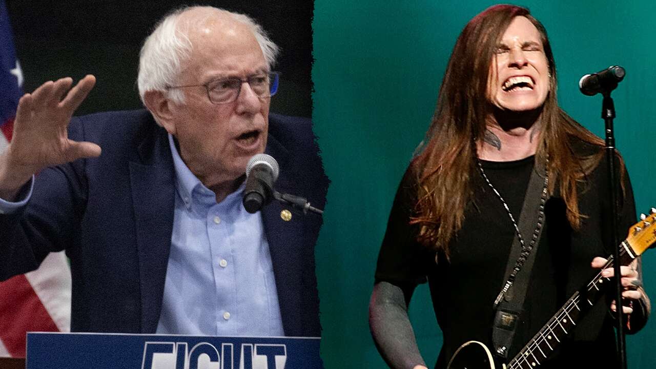 Social media explodes at Sanders for hosting trans musician who sang 'pure evil' song at anti-Trump rally