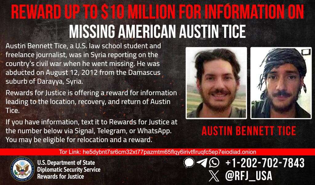 Collapse of Syria’s Assad regime renews US push to find Austin Tice