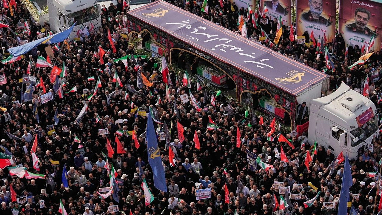 Iran holds funeral for top commanders, nuclear scientists killed in Israeli operation