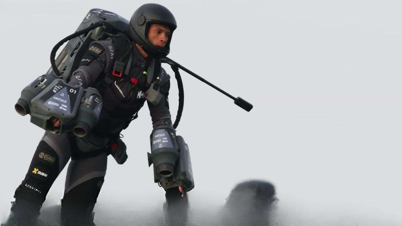 Jet suit racers dot skies as real-life Iron Man takes flight