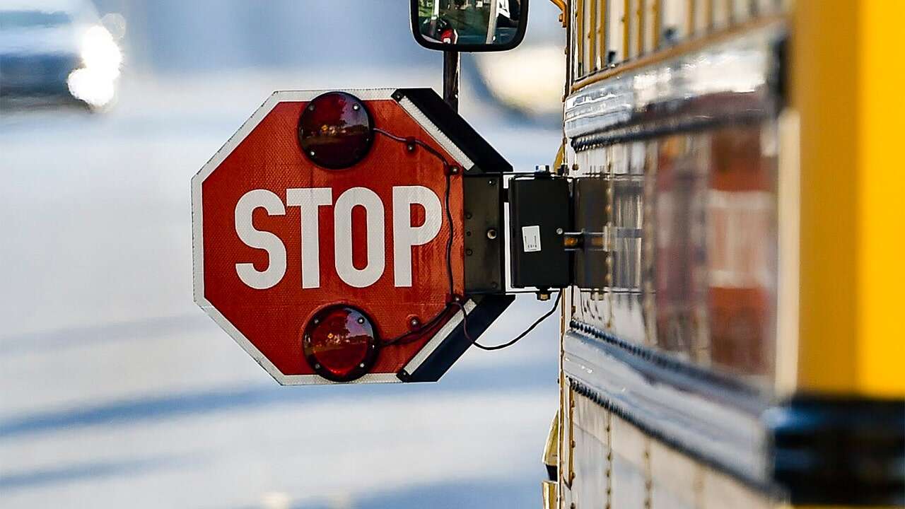 Wisconsin child killed by swerving pickup truck at school bus stop