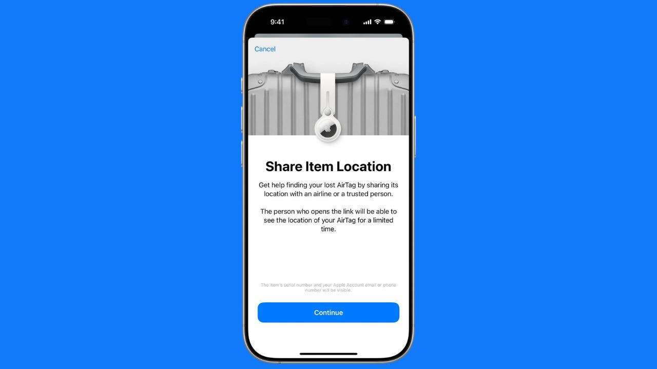 How iOS 18.2 now lets you share your AirTag's location with anyone