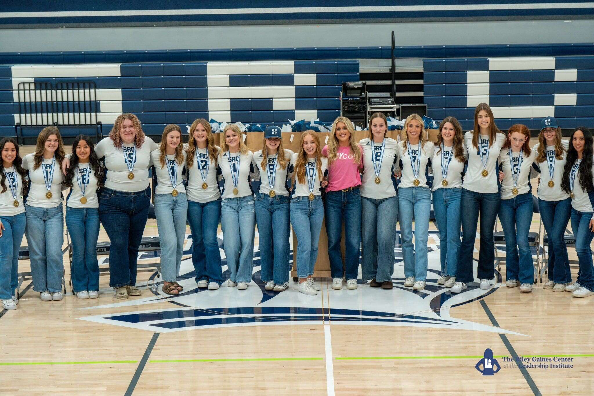 Riley Gaines holds ceremony for girls volleyball players who refused to play trans opponent