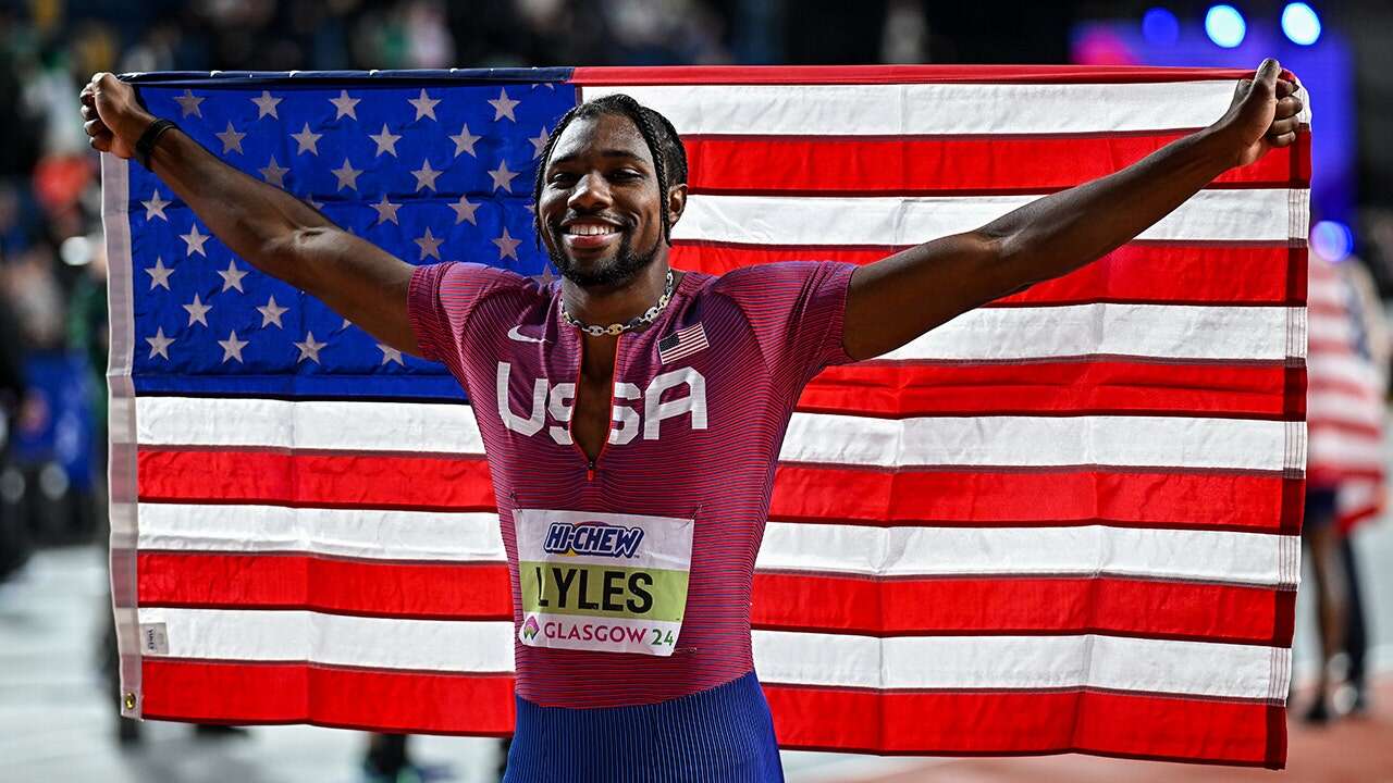 USA track star Noah Lyles paints 'ICON' on fingernails for opening ceremony