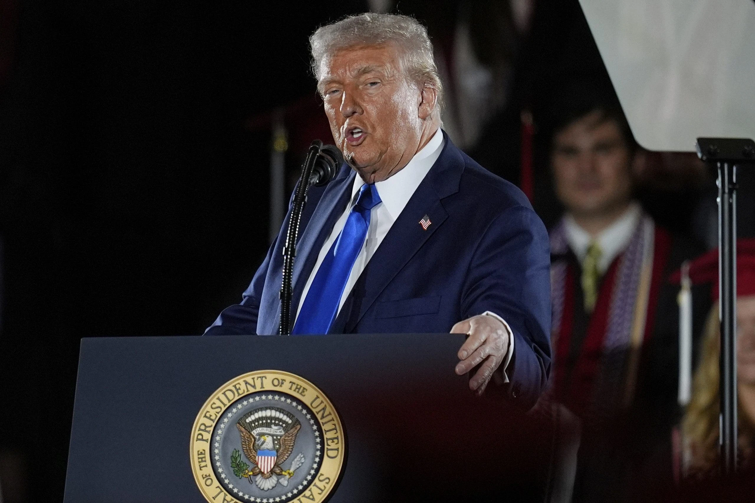 Trump claps back at courts for 'interfering' with job, asks 'how you can give due process' to illegal migrants
