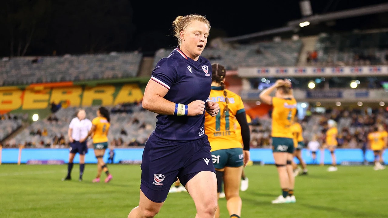 US women's rugby star sent off for 'deliberate and dangerous' head stamp of Australian opponent