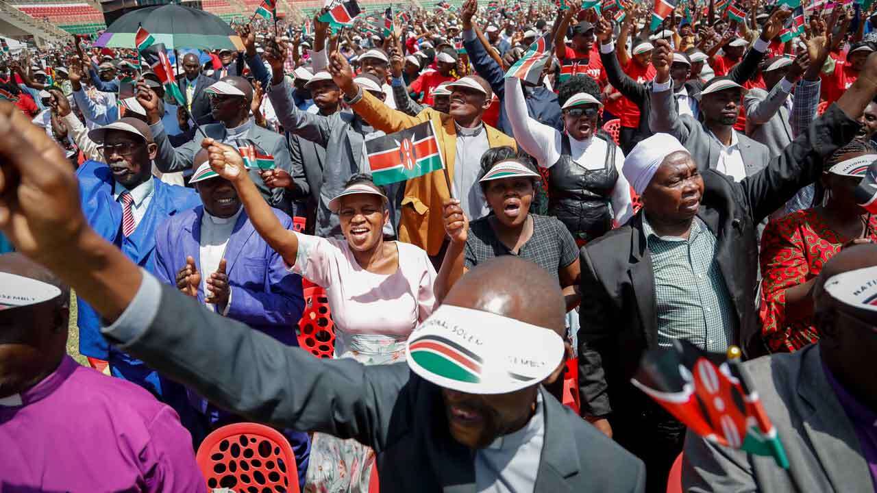 Kenya's president holds national day of prayer to end drought