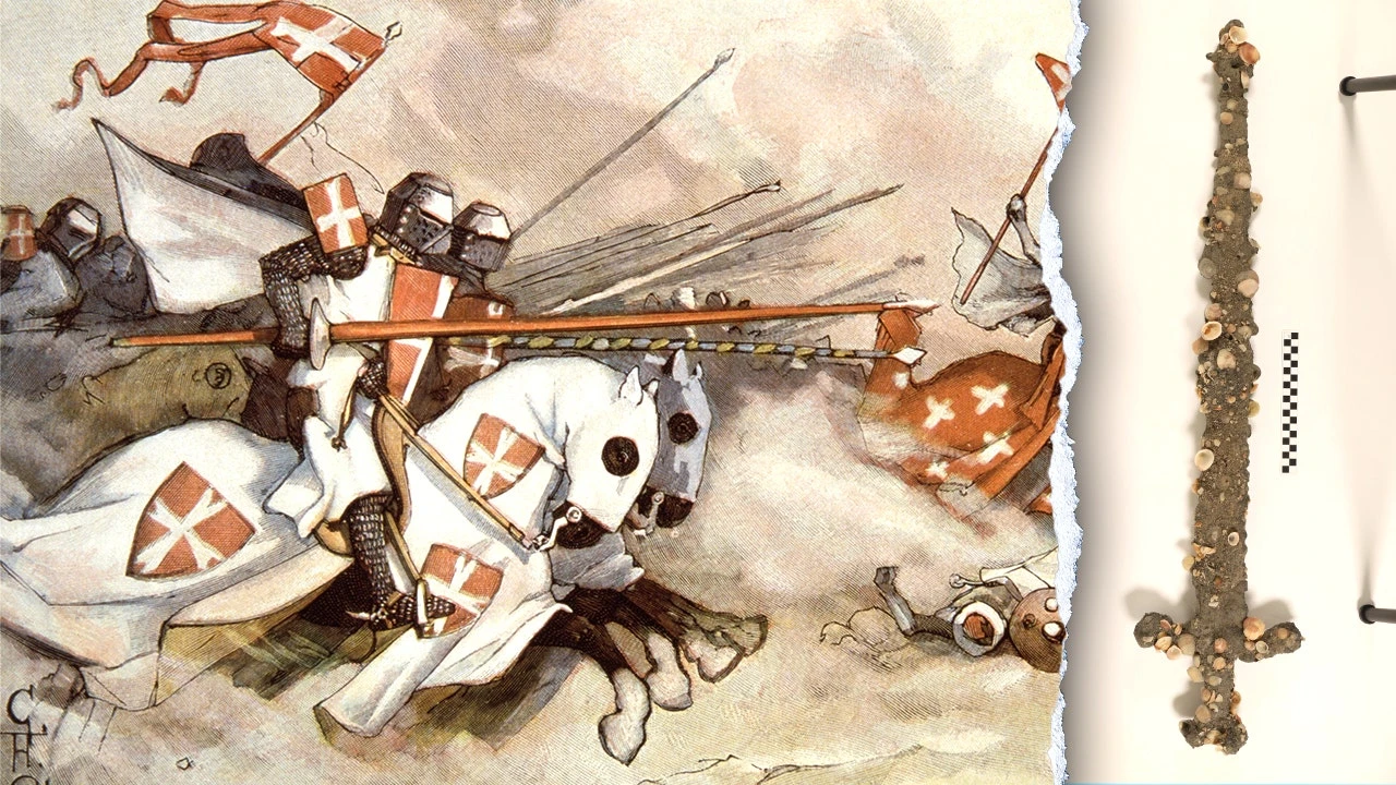 Student 'accidentally' finds 'extremely rare' Crusader-era sword after chasing off suspected thieves