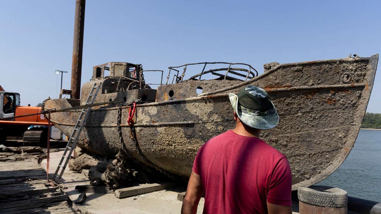 Low Danube reveals sunken World War Two ships in Serbia, Hungary